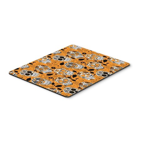 CAROLINES TREASURES Day of the Dead Orange Mouse Pad, Hot Pad or Trivet BB5118MP